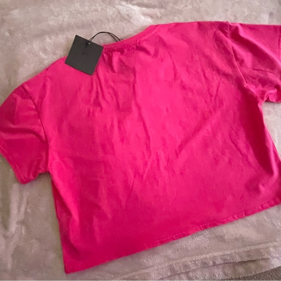 Barbie pink “Babe” crop top. NWT - Picture 2 of 4
